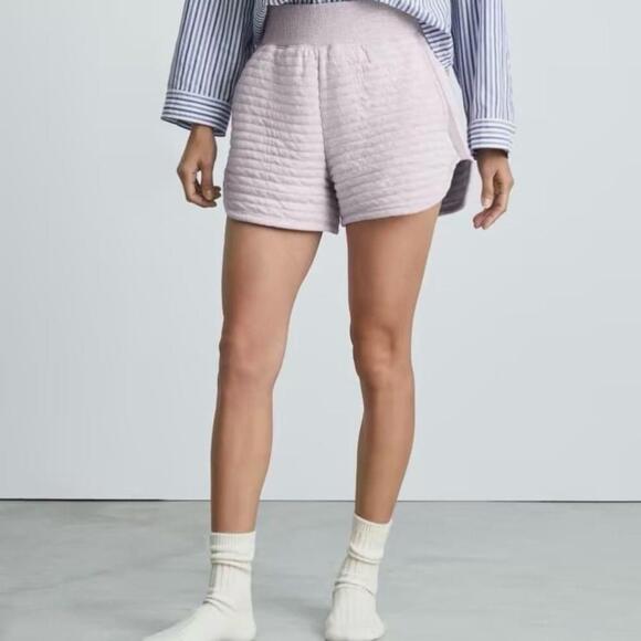 EVERLANE The Organic Cotton Quilted Short XS Heathered Orchid - Picture 2 of 14